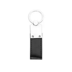 Chaveiro Metal com Couro Sintético Personalizado