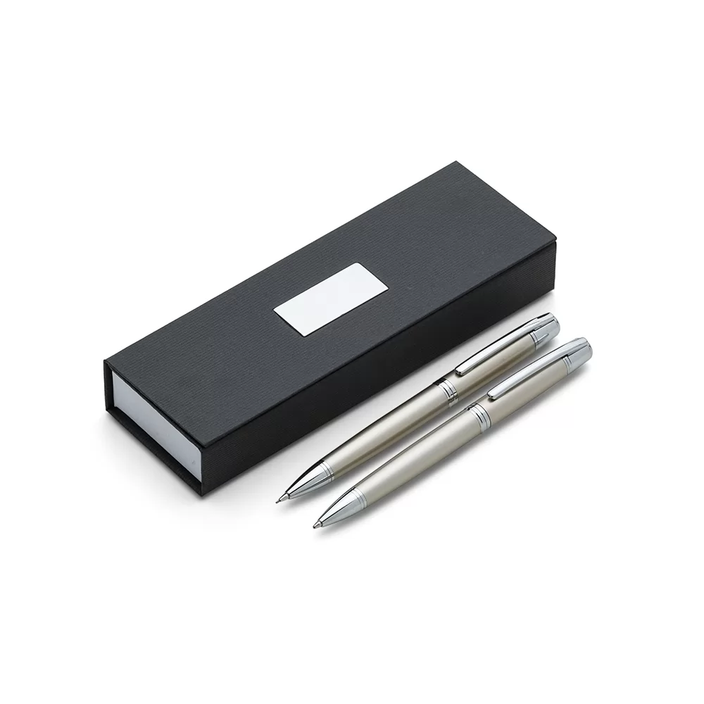 Conjunto Caneta e Lapiseira Metal Personalizado