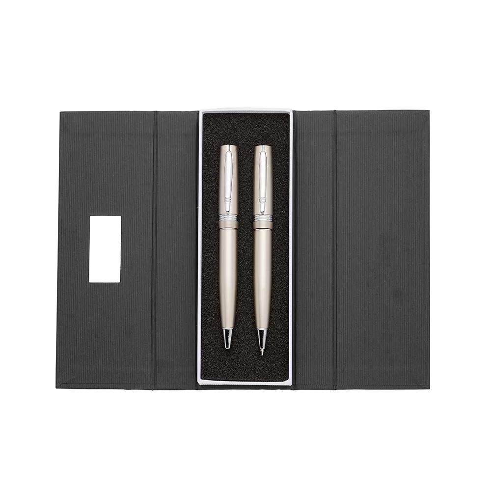 Conjunto Caneta e Lapiseira Metal Personalizado