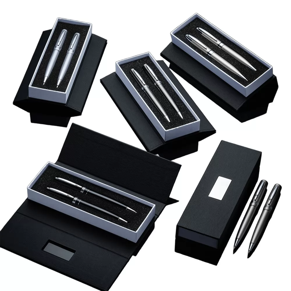 Conjunto Caneta e Lapiseira Metal Personalizado