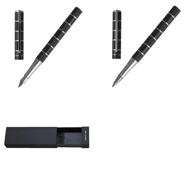 Conjunto de caneta tinteiro e roller Premium Cerruti 1881 Personalizado