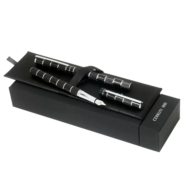 Conjunto de caneta tinteiro e roller Premium Cerruti 1881 Personalizado