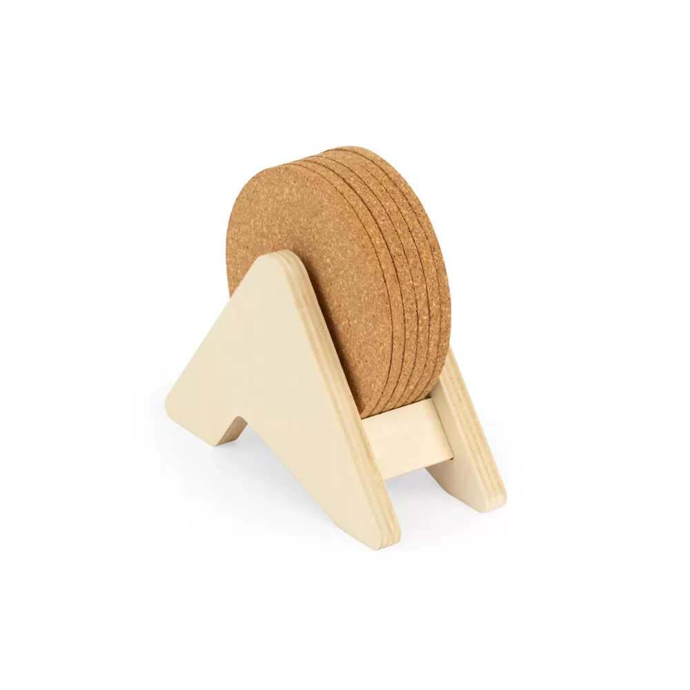 Conjunto de Porta Copos em Cortiça 6 Peças Personalizado