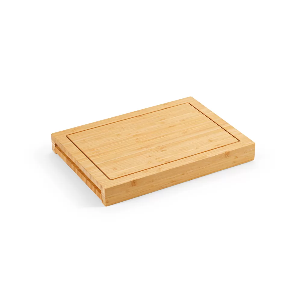 Conjunto de tábuas em bambu com 3 facas Personalizado