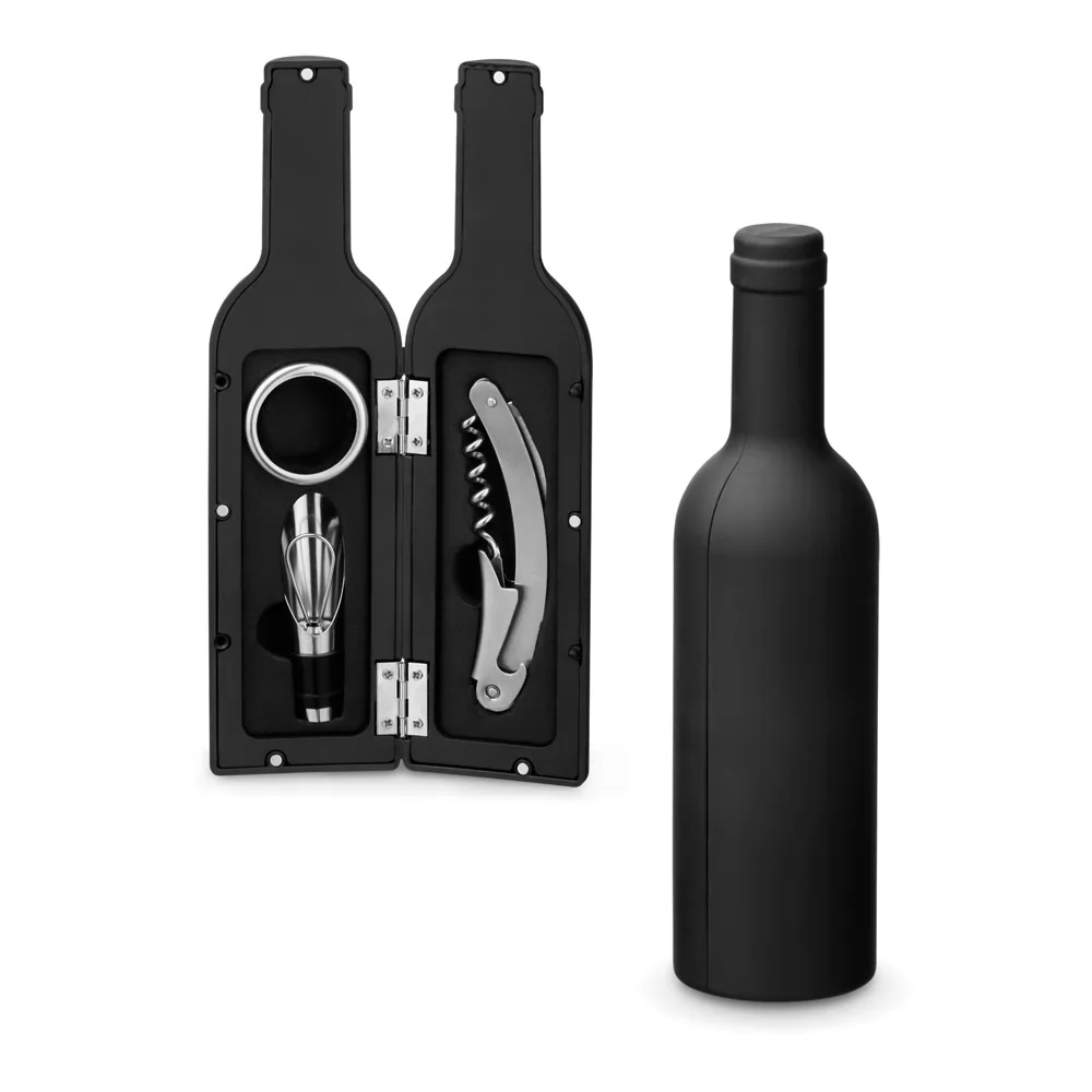 Conjunto para vinho em metal Personalizado