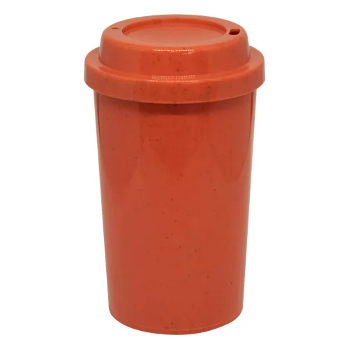 Copo 400 ml Ecológico em Fibra de Arroz Com Tampa para Café Personalizado