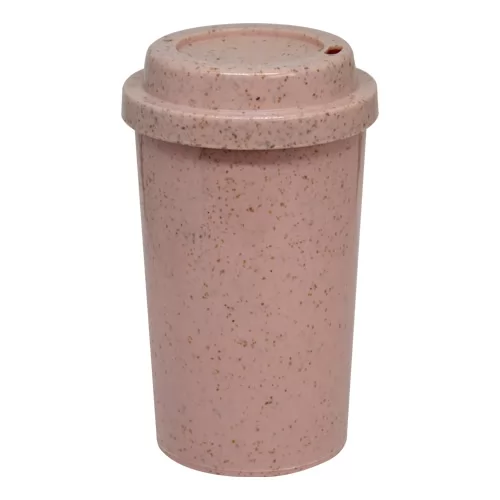 Copo 400 ml Ecológico em Fibra de Arroz Com Tampa para Café Personalizado