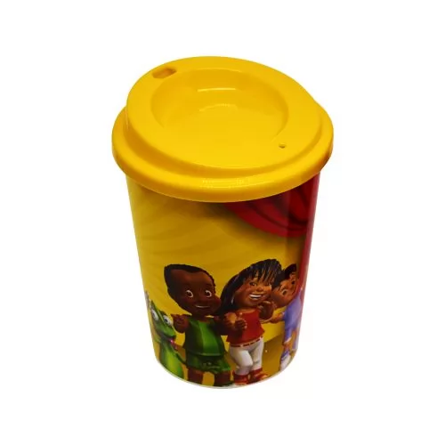Copo 450 ml Com Tampa de Café In Mold Label Personalizado