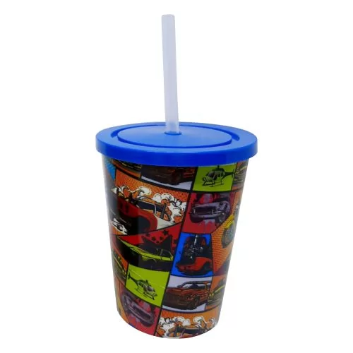 Copo 450ml Com Tampa e Canudo In Mold Label Personalizado