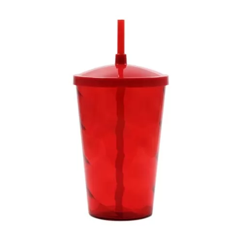 Copo 700ml Espiral Com Tampa e Canudo Personalizado