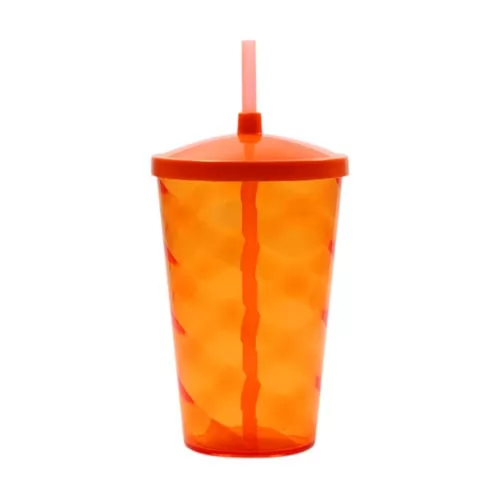 Copo 700ml Espiral Com Tampa e Canudo Personalizado