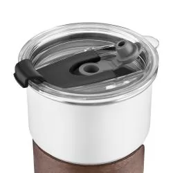 Copo de Inox com Madeira e Canudo 250 ml Personalizado Copo de Inox com Madeira e Canudo 250 ml Personalizado