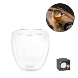 Copo Em Vidro Isotérmico 220 Ml Personalizado  Copo Em Vidro Isotérmico 220 Ml Personalizado