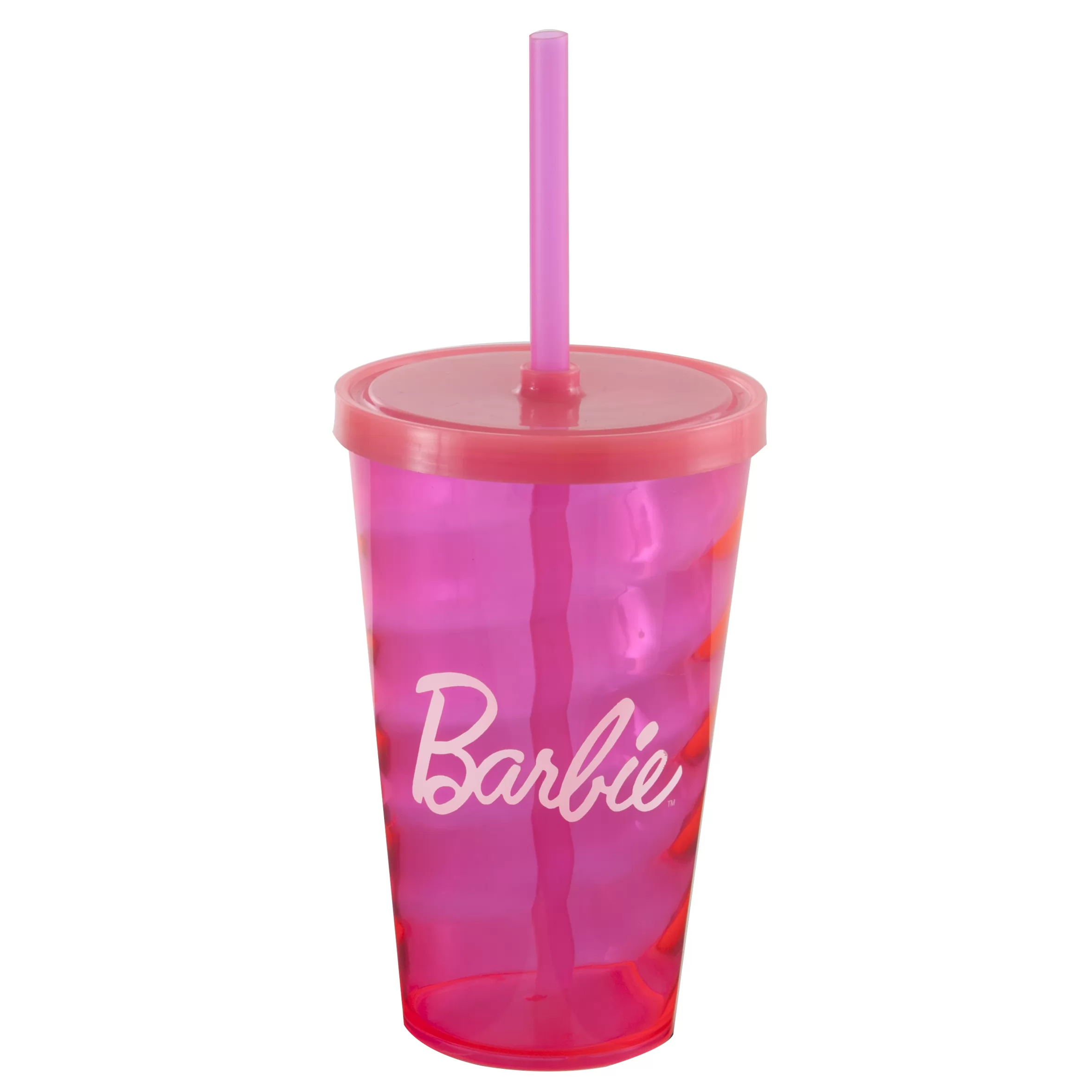 Copo Espiral 550 ml com Tampa e Canudo Personalizado