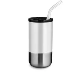 Copo Inox 550ml Com Canudo Personalizado