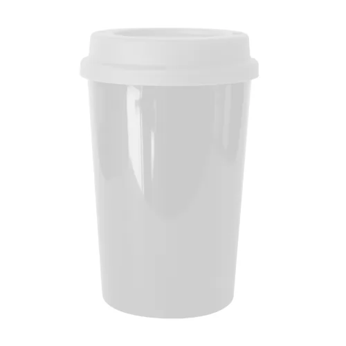 Copo Plástico 350 ml Com Tampa para Café Personalizado