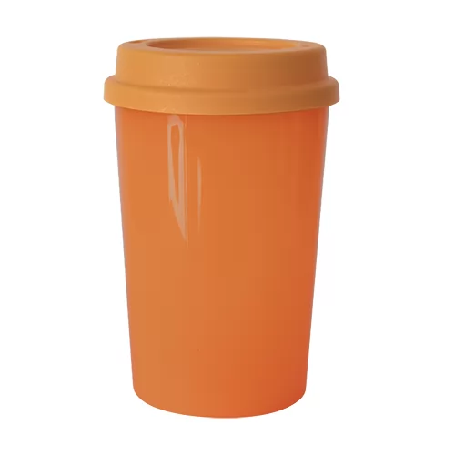 Copo Plástico 350 ml Com Tampa para Café Personalizado