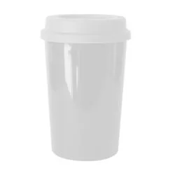 Copo Plástico 350 ml Com Tampa para Café Personalizado Copo Plástico 350 ml Com Tampa para Café Personalizado