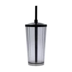 Copo Plástico Com Tampa e Canudo 400ml Pixel Personalizado Copo Plástico Com Tampa e Canudo 400ml Pixel Personalizado
