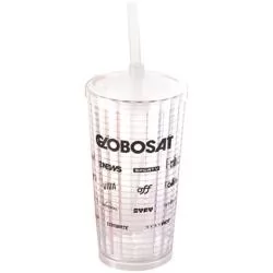 Copo Plástico Com Tampa e Canudo 400ml Pixel Personalizado Copo Plástico Com Tampa e Canudo 400ml Pixel Personalizado