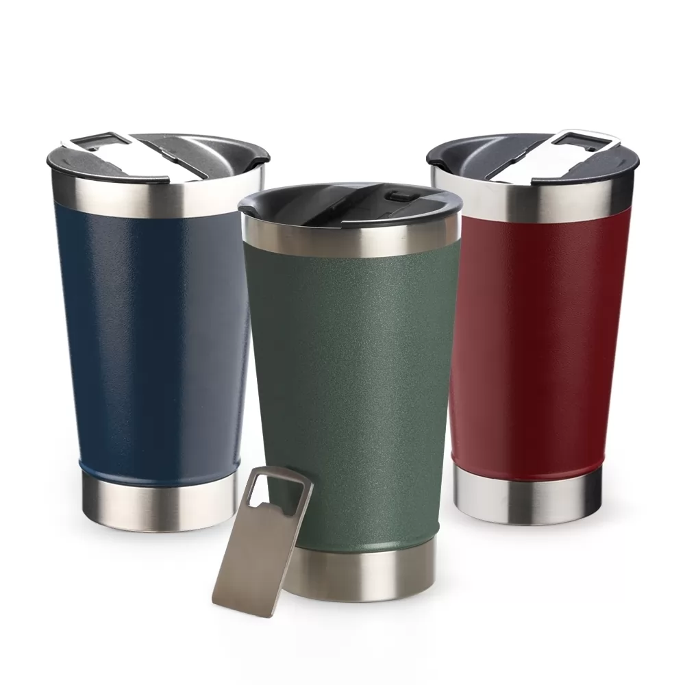 Copo Térmico 500ml com Abridor Personalizado