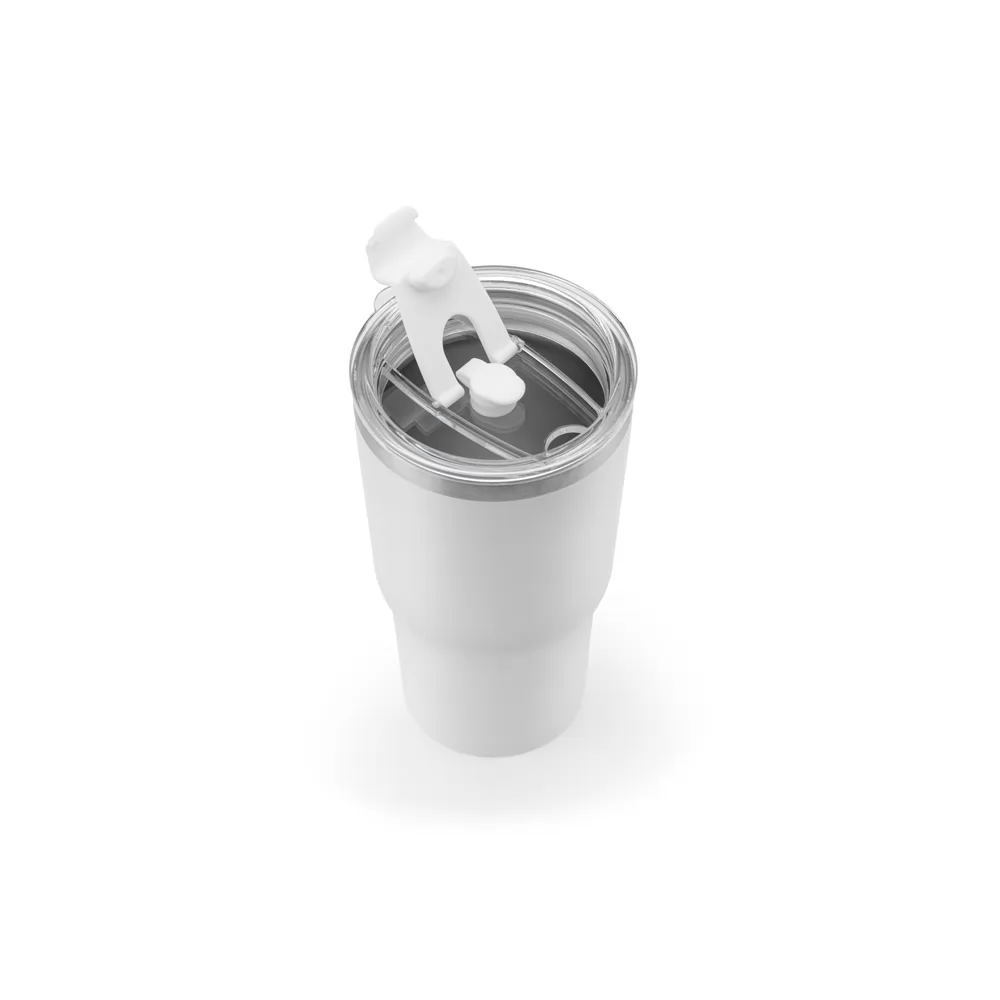 Copo Térmico de Viagem em Aço Inox Reciclado 600 ml Personalizado