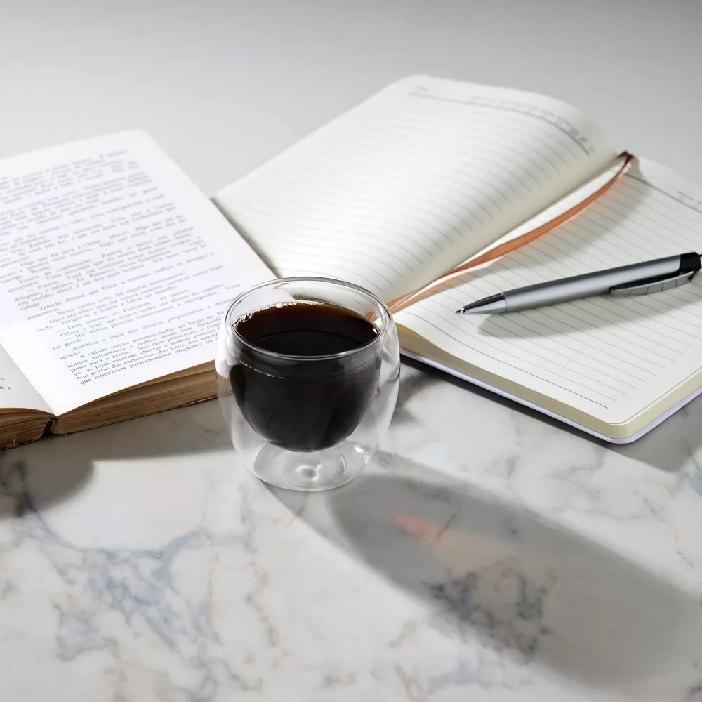 Copo Vidro Parede Dupla 160ml Personalizado