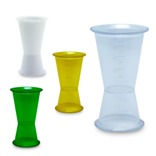 Dosador Duplo Dueto 50 ml / 25ml Personalizado