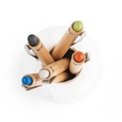 Esferográfica de Bambu com Touch Personalizada