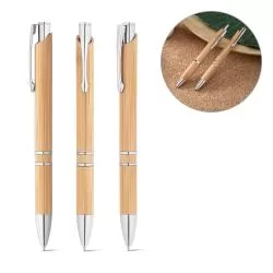 Esferográfica de Bambu Personalizada  Esferográfica de Bambu Personalizada