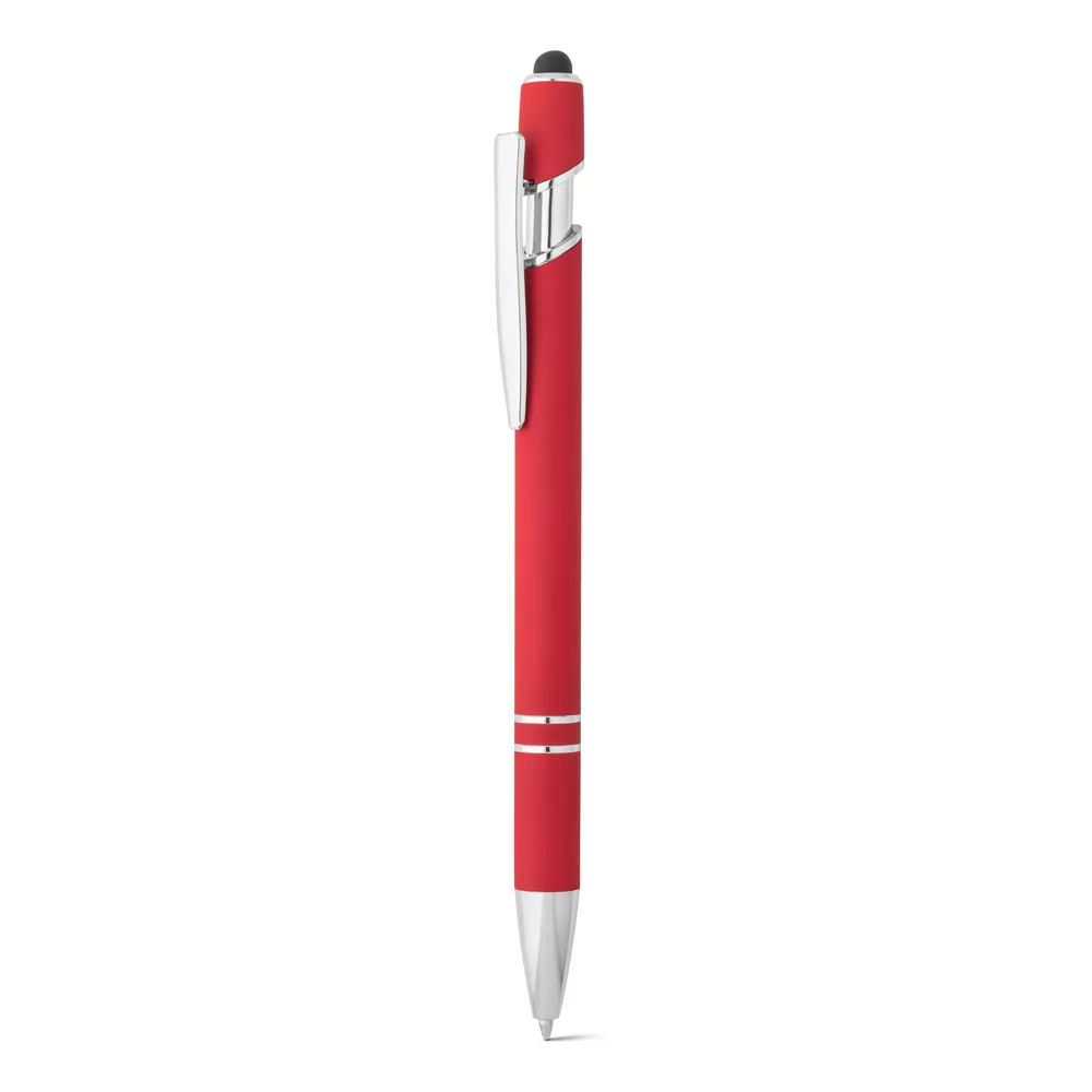 Esferográfica em alumínio com ponteira touch Personalizada