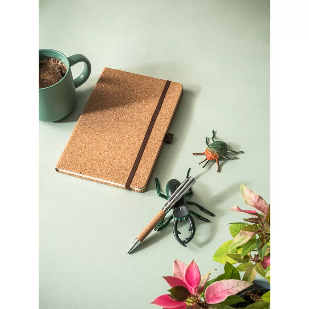 Esferográfica em cortiça e metal Personalizada