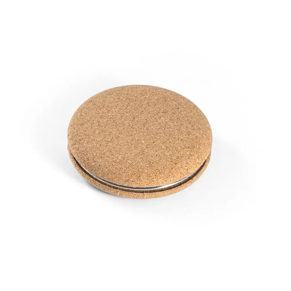 Espelho de bolsa duplo em cortiça Personalizado