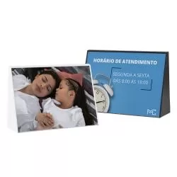 Expositor Porta Retrato A5 Personalizado  Expositor Porta Retrato A5 Personalizado