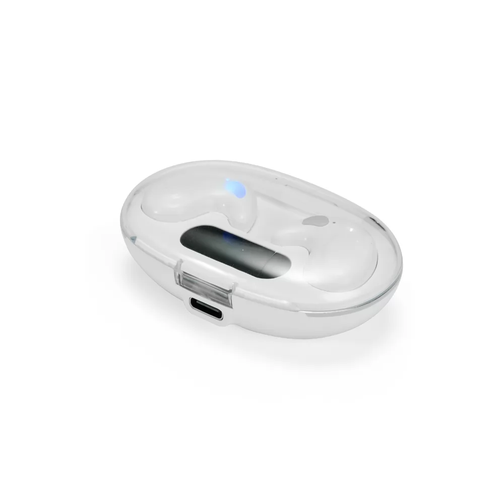 Fone de Ouvido Bluetooth com Case Carregador Personalizado