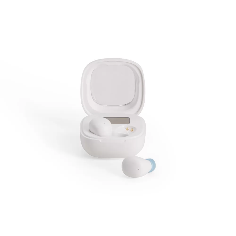 Fone de Ouvido Bluetooth com Case Carregador Personalizado