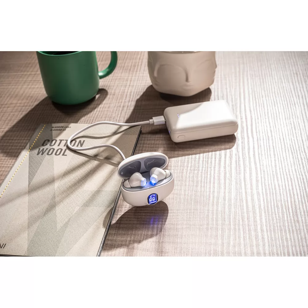 Fone de Ouvido Bluetooth em ABS Reciclado Personalizado