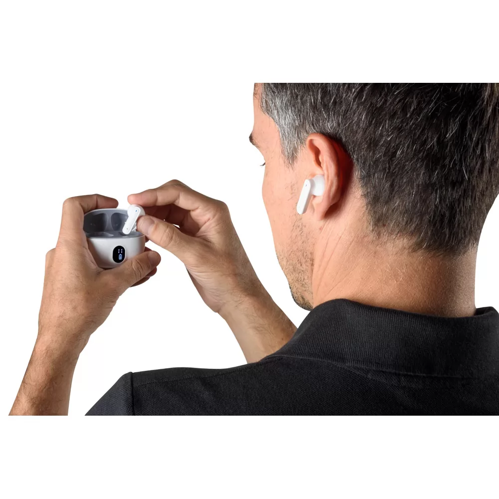 Fone de Ouvido Bluetooth em ABS Reciclado Personalizado