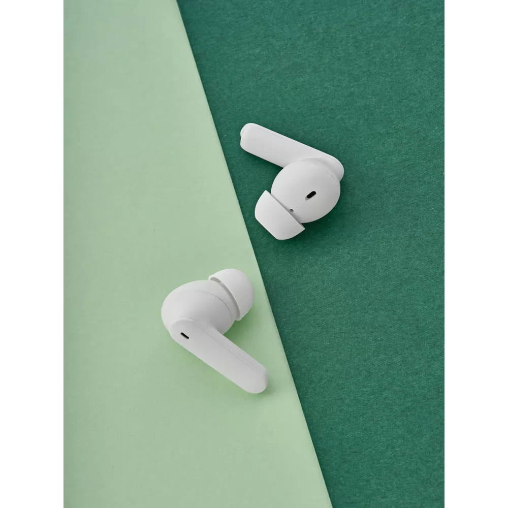 Fone de ouvido wireless em ABS 100% reciclado Personalizado