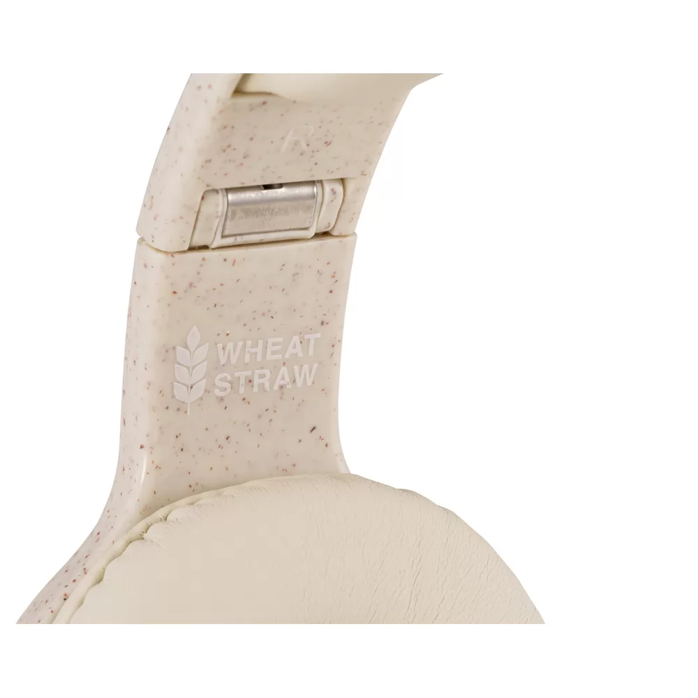 Fones de ouvido wireless dobráveis em fibra de palha de trigo e ABS Personalizados