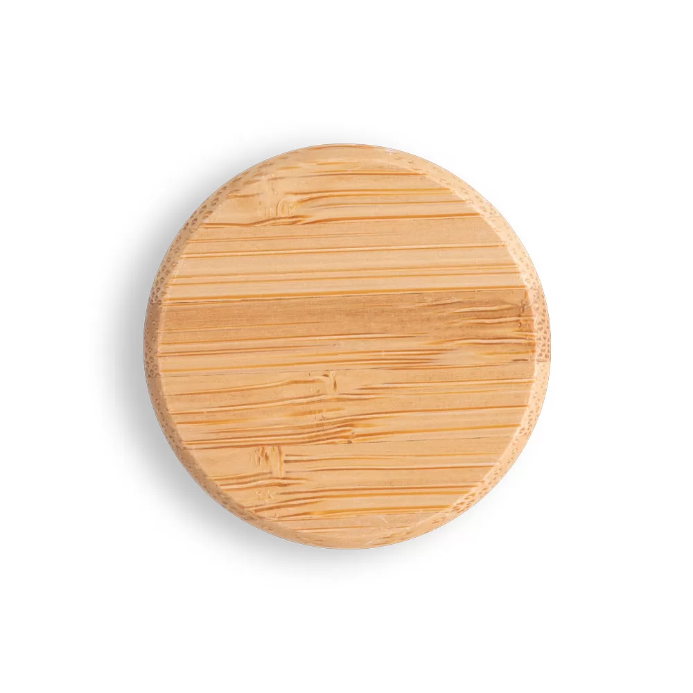 Garrafa Alumínio 550ml Com Tampa de Bambu Personalizada