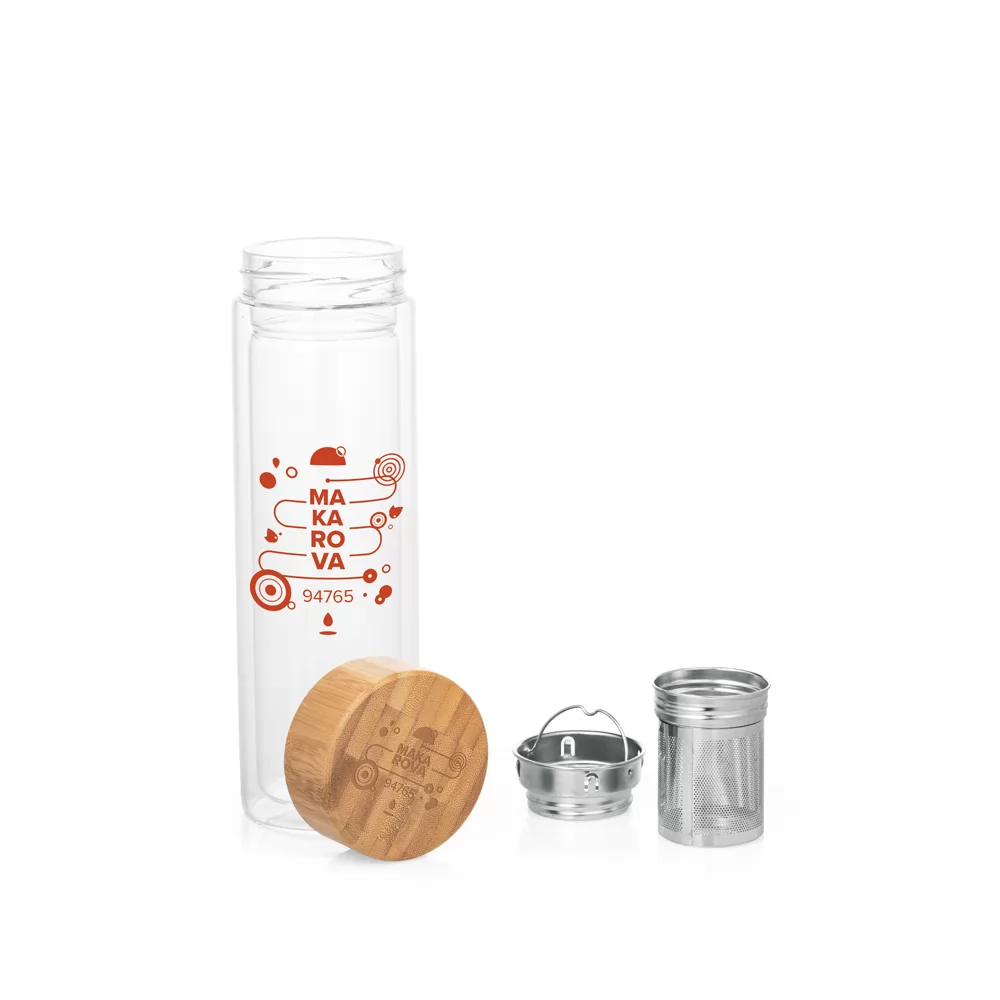 Garrafa com infusores 490 ml Personalizada