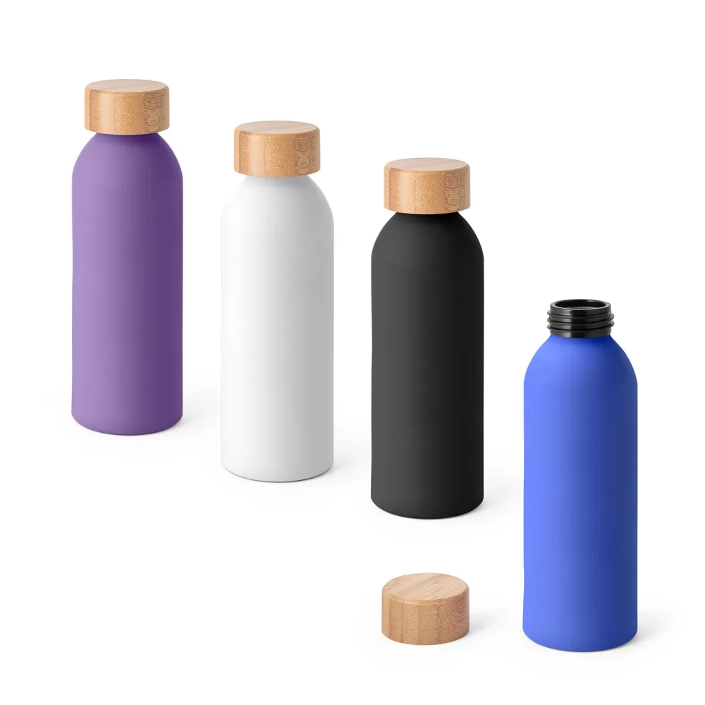 Garrafa de Alumínio 550ml Emborrachada Personalizada