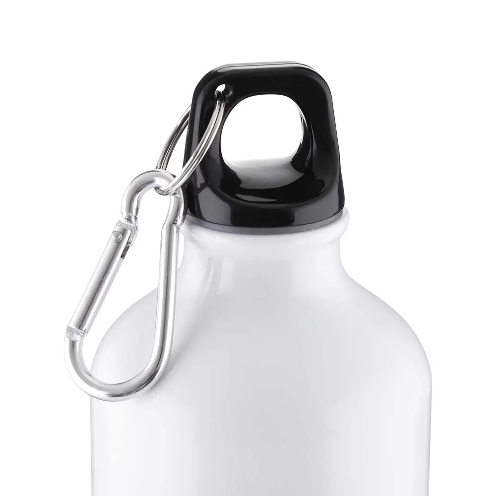 Garrafa de Alumínio Reciclado 550 ml Mosquetão Personalizada Garrafa de Alumínio Reciclado 550 ml Mosquetão Personalizada