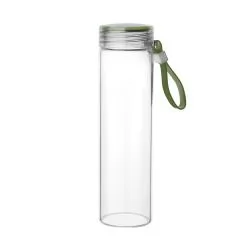 Garrafa de Vidro 400 ml Com Tampa Rosqueável Personalizada