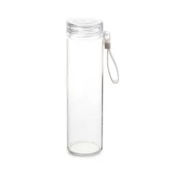 Garrafa de Vidro 400 ml Com Tampa Rosqueável Personalizada