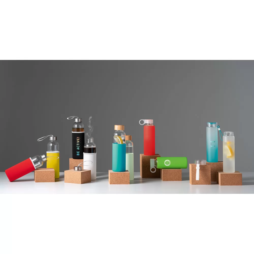 Garrafa de Vidro borossilicato 470ml Personalizada