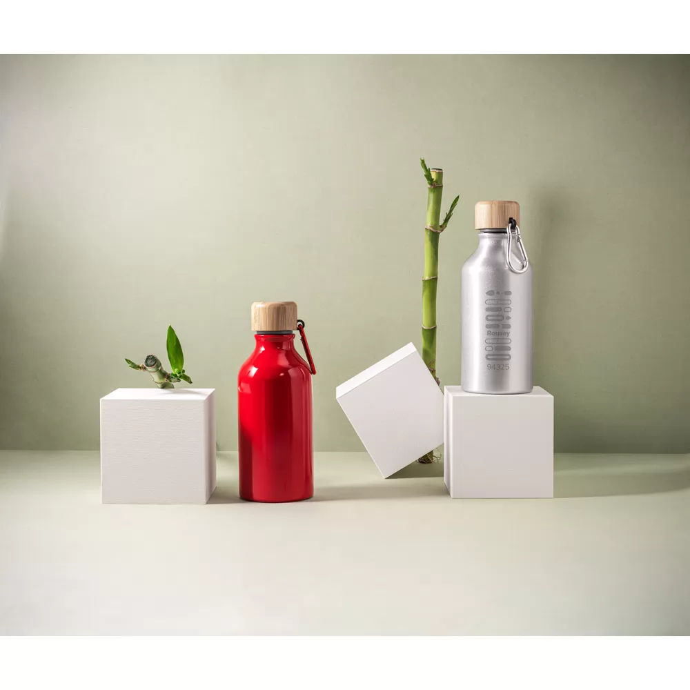 Garrafa em alumínio 100% reciclado 400ml Personalizada