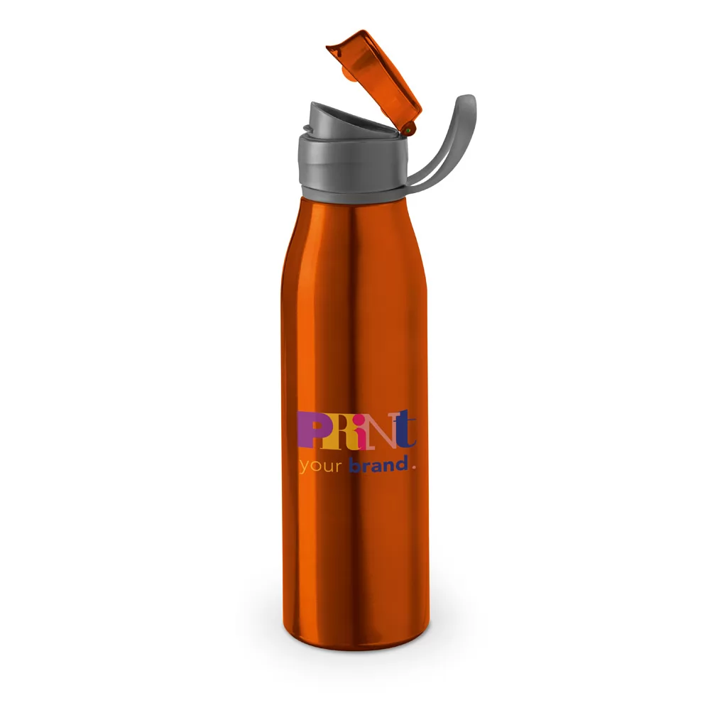 Garrafa em Alumínio 650ml Com Tampa Flip Top Personalizada