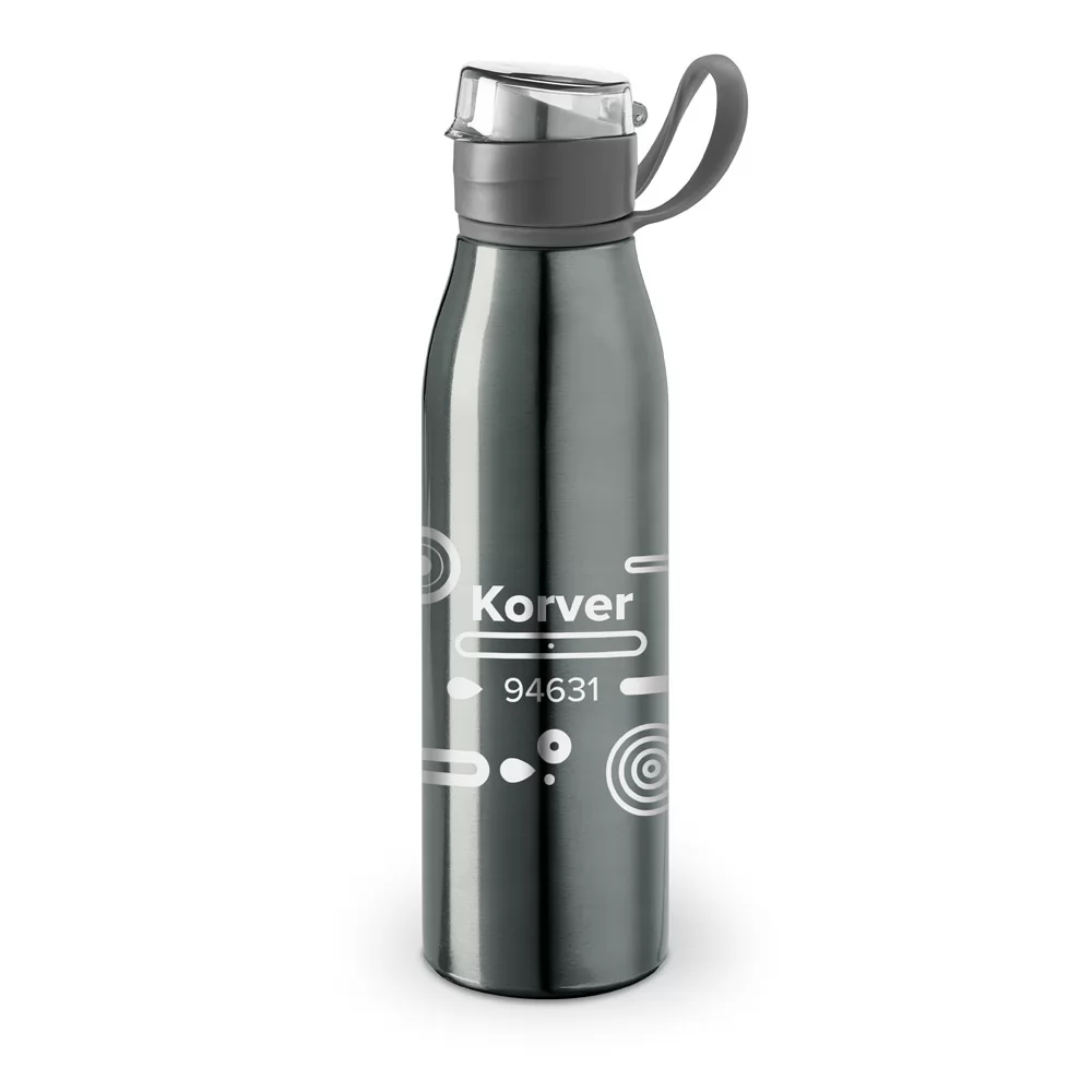 Garrafa em Alumínio 650ml Com Tampa Flip Top Personalizada
